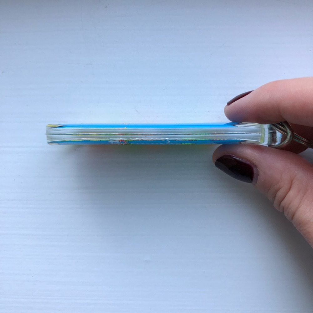 Vintage 80’s-style neon Bermuda keychain - Picture 4 of 6